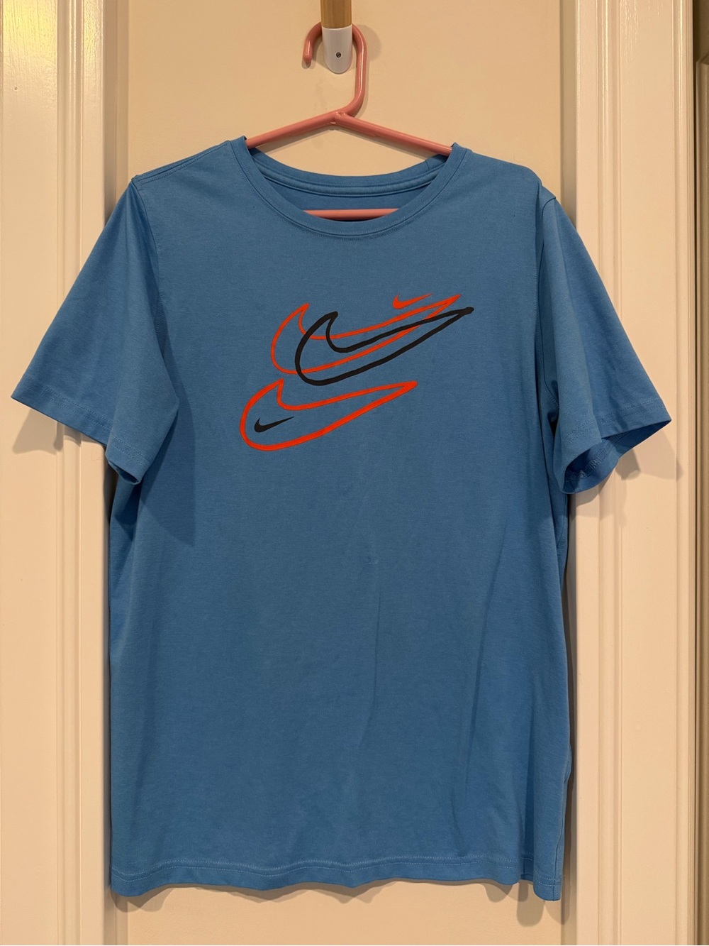 Nike Light Blue Dri-FIT Tee with Black Logo